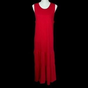 J Jill Maxi Dress Women’s Large Sleeveless Red
